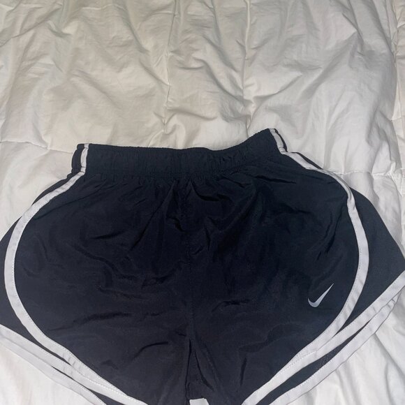 Nike XS Dri-Fit Black Shorts with White Detail - Picture 2 of 3
